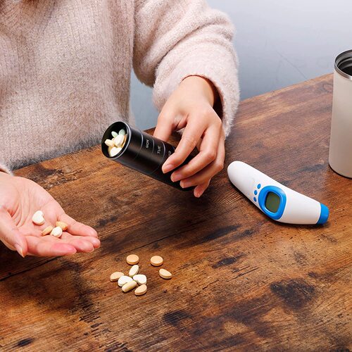 金属药盒一周7天便携分装密封急救收纳盒防潮旅行小药瓶金属随身 - 图1