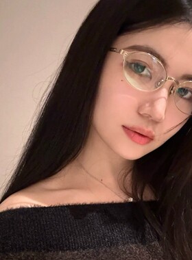 保罗雷朋官网2025新品金属椭圆形眼镜框架女高级智感素颜眼镜近视