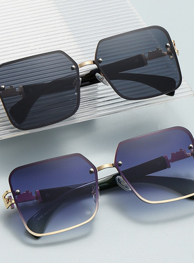 保罗雷朋官网大脸男士复古金属方形太阳镜开车驾驶墨镜新款女圆脸