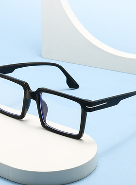 保罗雷朋官网跨境新款超轻方框架防蓝光眼镜女士平光镜欧美风大框