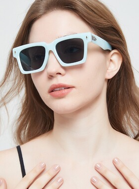 保罗雷朋官网2025新款跨境太阳镜方形米钉墨镜金属箭头镜架男女高