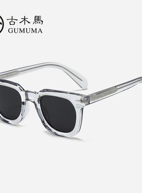 保罗雷朋官网外贸复古插针偏光太阳镜高级感圆框男士偏光墨镜简约