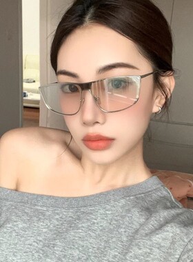 保罗雷朋官网jennie同款连体y2k水银色墨镜女款潮方圆脸显脸小高