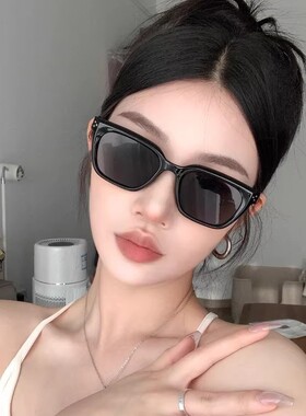 保罗雷朋官网2026新款复古黑色百搭猫眼gm墨镜女方圆脸显瘦铆钉高