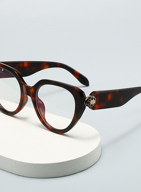 保罗雷朋官网新款大框猫眼防蓝光平光镜蛇头装饰镜架欧美风百搭时