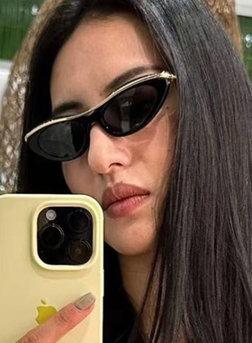 保罗雷朋官网欧美小框法式猫眼墨镜女高级感个性小众金属眉毛架太