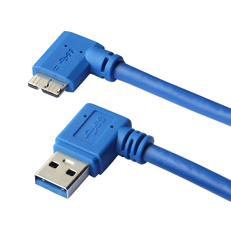 弯头MICRO USB3.0超短移动硬盘数据线西数希捷东芝日立通用 - 图3