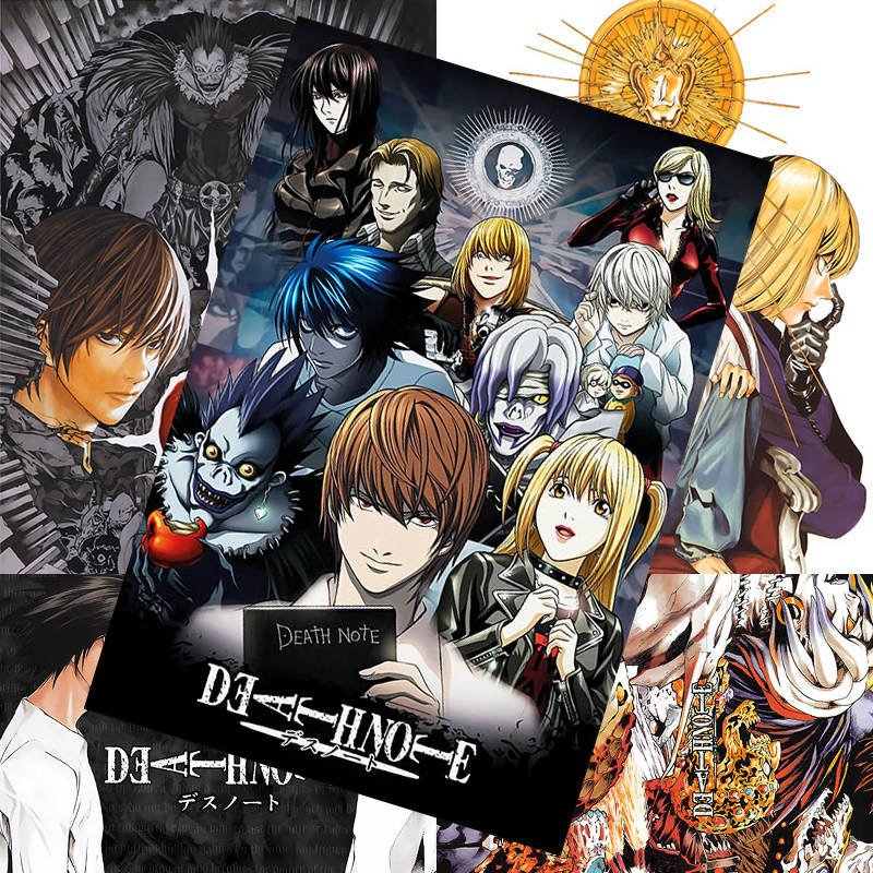 死亡笔记海报夜神月弥海砂魅上照二次元动漫周边房间墙贴卧室壁纸,淘宝优惠券,粉丝福利购,淘宝优惠卷