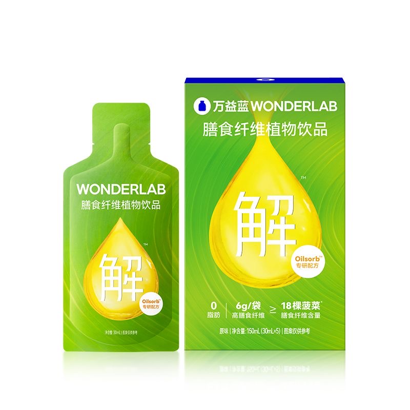 WonderLab万益蓝白芸豆膳食纤维解油腻饮料肠道火锅伴侣大餐救星 - 图3