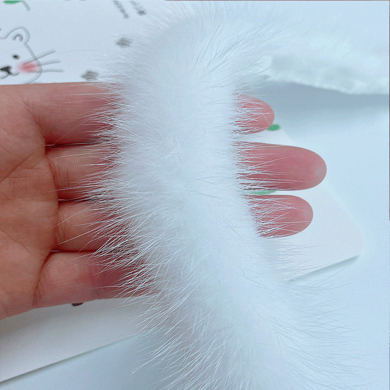 黑色水貂毛毛条辅料旗袍唐装羽绒服滚边香云纱比甲白色边服装毛边,淘宝优惠券,粉丝福利购,淘宝优惠卷