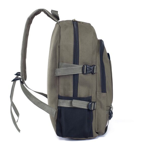 Popular wear-resistant men's casual canvas backpack