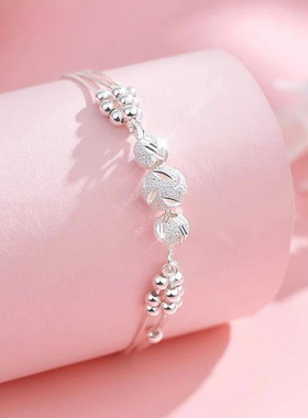 三生三世转运珠多层纯银手链s999