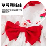 Милая клубника для принцессы, летнее тонкое платье, домашний питомец