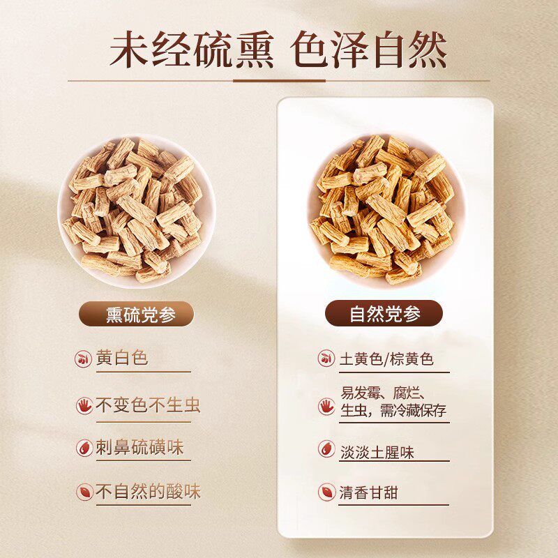 余仁生甘肃党参120克党参段养生泡茶煲汤黄芪当归气血调理中药材,淘宝优惠券,粉丝福利购,淘宝优惠卷