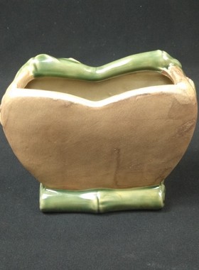 创意陶瓷工艺品大象花插瓶摆件 石湾公仔 家居饰品客厅动物田园