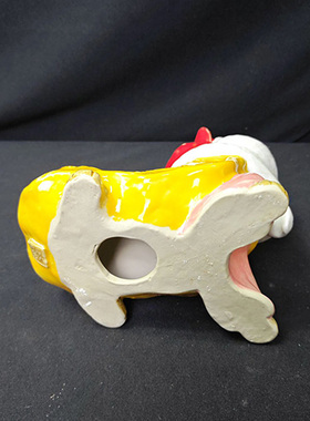 陶瓷工艺品石湾公仔创意醒狮舞狮摆件家居新房客厅摆设乔迁送礼