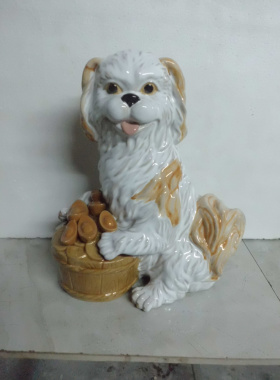 陶瓷招财狗石湾公仔结婚礼物特价