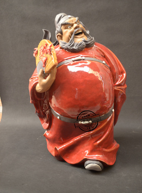 镇宅石湾公仔钟馗保平安工艺品