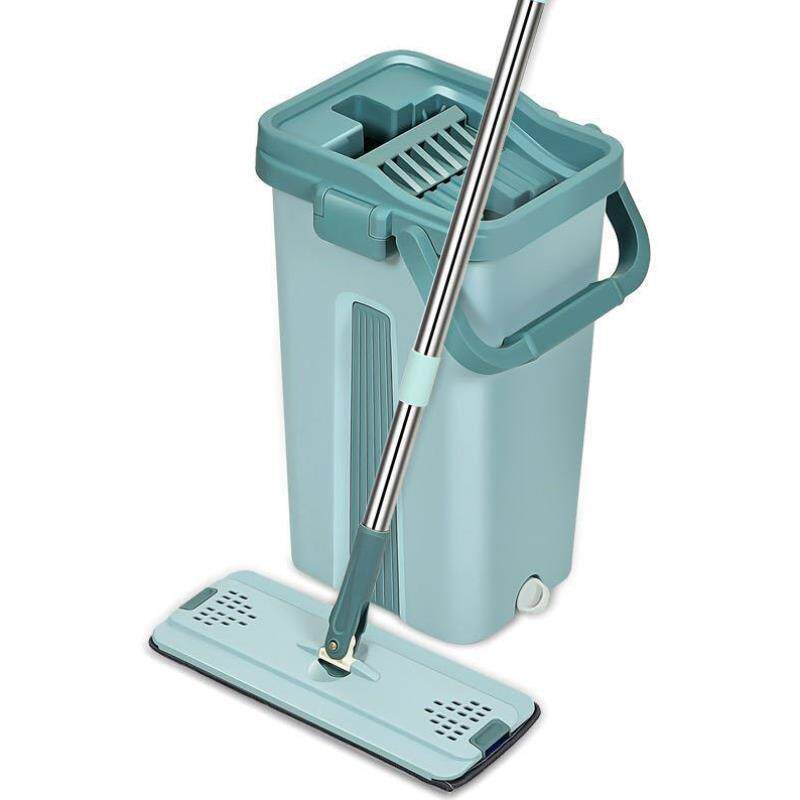 免手洗平板带桶拖把刮刮乐自动甩水懒人家用耐用一拖净神器墩布桶 - 图3