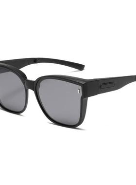 近视墨镜套镜uv400太阳镜女款骑行眼镜男偏光防紫外线显脸小大框