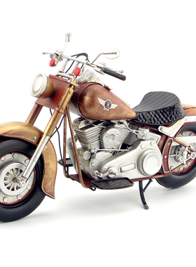 铁艺手工怀旧美式风摩托车模型