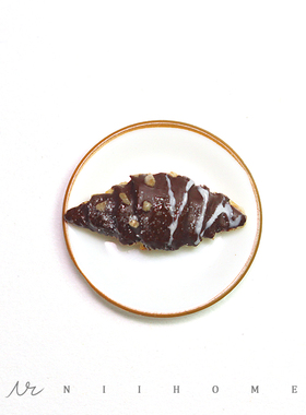 牛角包仿真微缩法式耳夹