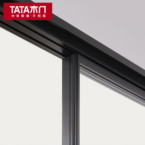TATA木门铝合金厨房三联动推拉门阳台移门隐形折叠门玻璃门LB010T - 图2