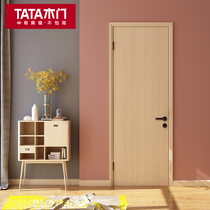 TATA wooden door indoor door custom wooden door sliding door sliding door folding door soundproof door bedroom door @001 rice oak