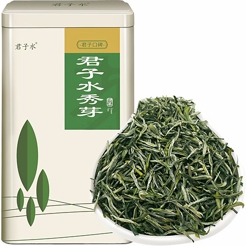 君子水秀芽2026新茶秀牙茶叶毛尖特级特产礼盒装重庆永川绿茶散装 - 图3
