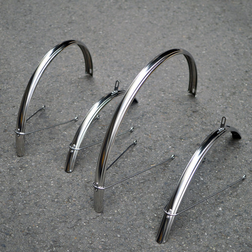 定制不锈钢700c23c25c28c20寸451公路自行车全包d10挡泥板泥瓦 - 图1