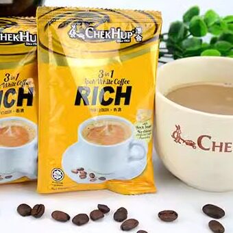 正宗chekhup泽合怡保白咖啡王480g三合一香浓KING速溶白咖啡特浓 - 图0