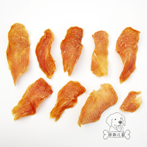 十年老店 胖刺儿家私房小食 香烘鸡肉干80g 手工宠物零食 - 图1
