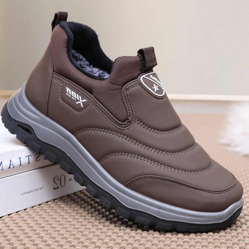 老人鞋老北京棉鞋男冬季加绒保暖软底防滑中老年爸爸休闲鞋雪地靴,淘宝优惠券,粉丝福利购,淘宝优惠卷
