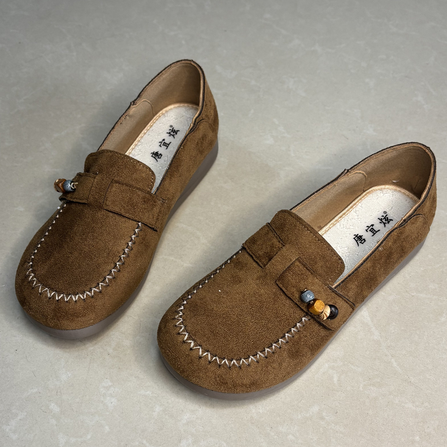 春季老北京布鞋女鞋平底妈妈休闲鞋软底防滑舒适透气一脚蹬豆豆鞋,淘宝优惠券,粉丝福利购,淘宝优惠卷