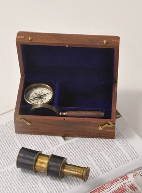 装饰欧式美式复古书房办公室