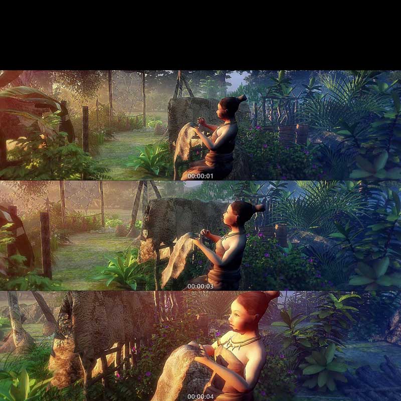 古代原始社会原始部落母系社会织布3D动画三维城市宣传片视频素材 - 图1