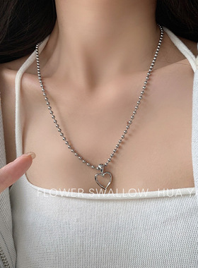 项链ins嘻哈毛衣链锁骨链小众