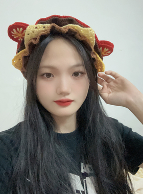 手工制作汉堡包帽子出游装备