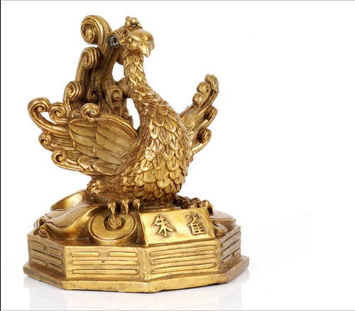 纯铜四大神兽青龙白虎朱雀玄武五福神家居装饰品客厅办公室摆件 - 图2