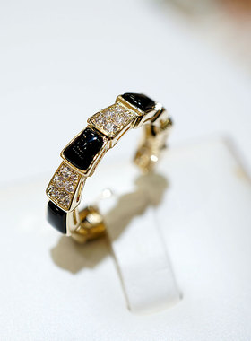 时尚网水晶钻小众设计师款女戒指