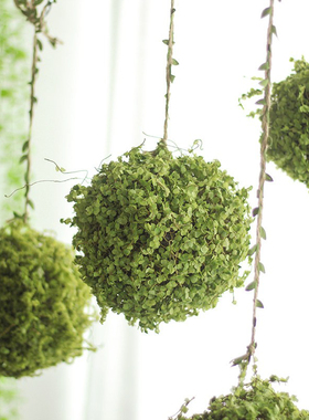 仿真苔藓草球绿植吊挂装饰