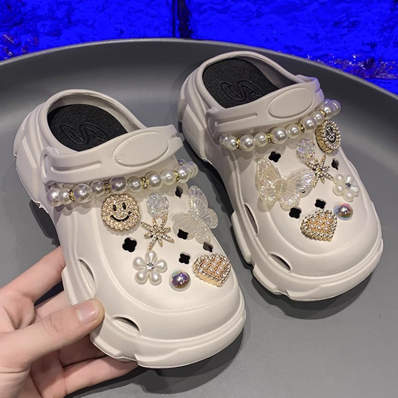 EVA洞洞拖鞋儿童外穿新款居家室内防滑厚底踩屎感洞洞女童鞋夏天 - 图3