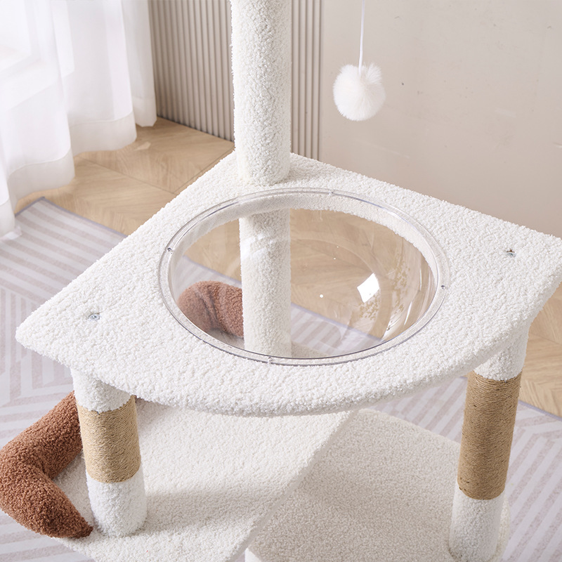 猫爬架大猫专用猫架毛绒制品宠物用品逗猫球猫咪厂家直供一件代发 - 图0