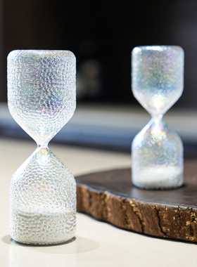 北欧家居炫彩玻璃沙漏计时器