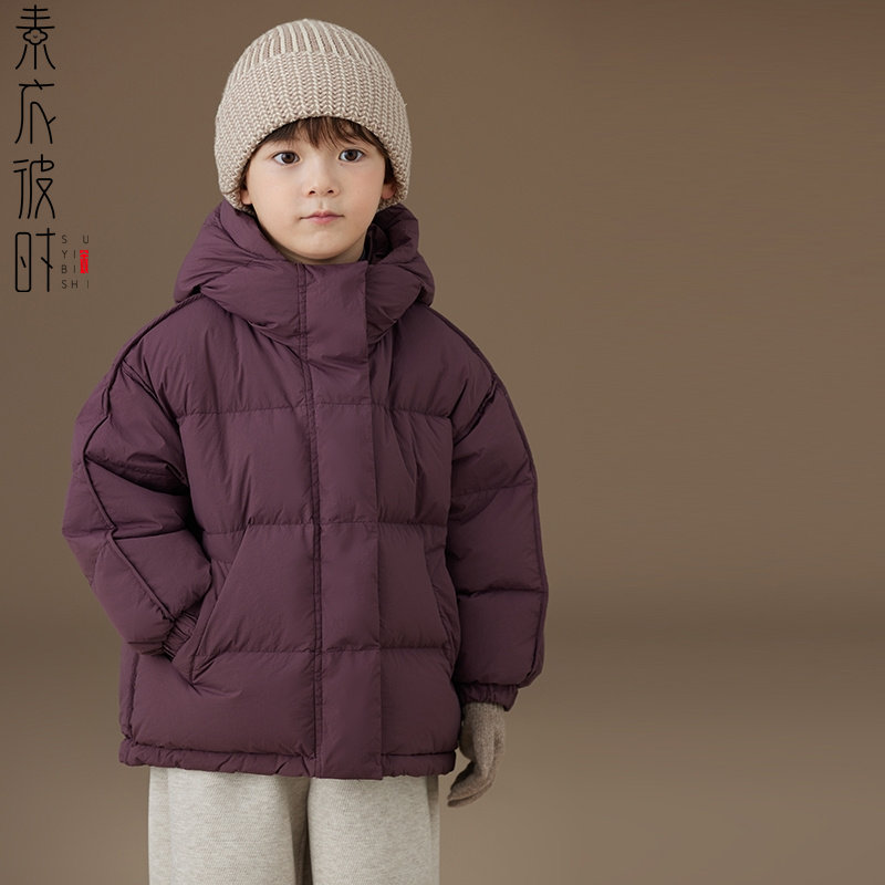 素衣彼时3288秋冬亲子短款连帽羽绒服纸样男女童简约外套裁剪样板,淘宝优惠券,粉丝福利购,淘宝优惠卷