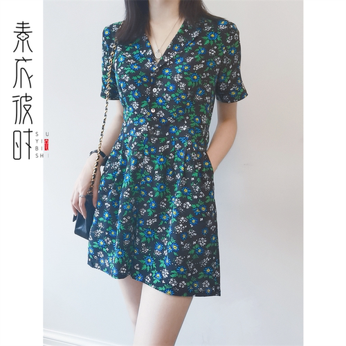 素衣彼时2120夏v领连体裤1:1服装裁剪图短袖连身裤手工diy纸样板 - 图2
