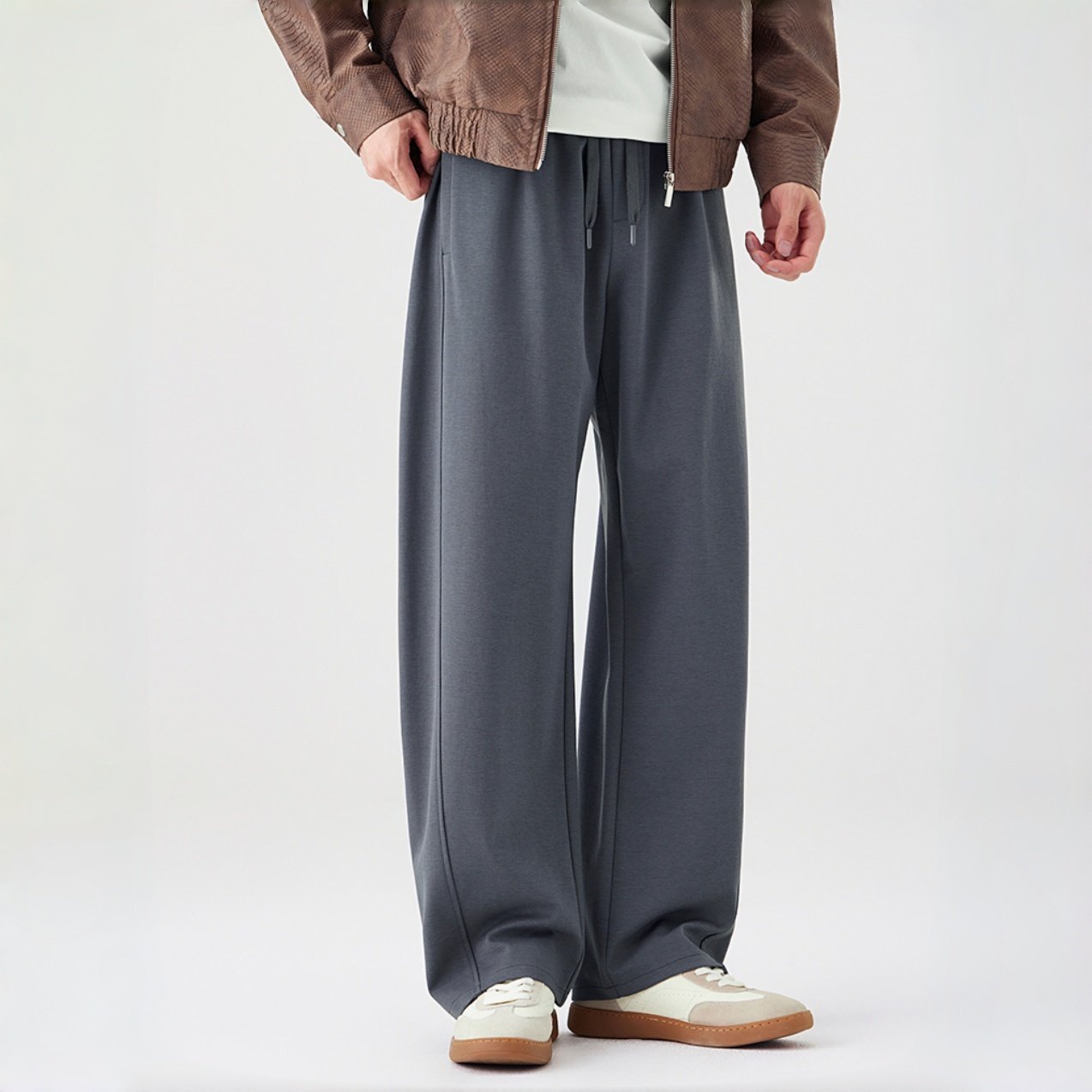 素衣彼时3713秋冬男休闲弯刀裤纸样宽松直筒休闲百搭运动长裤样板,淘宝优惠券,粉丝福利购,淘宝优惠卷