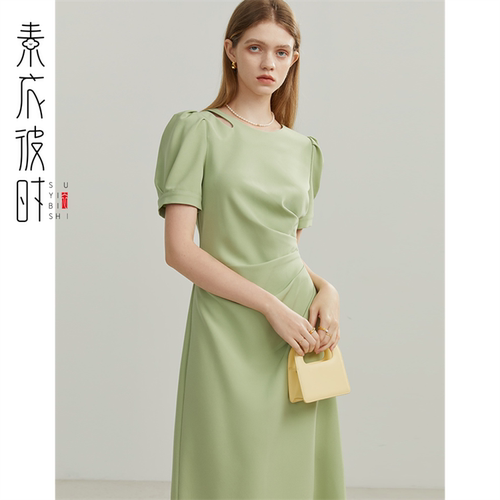素衣彼时2083赫本气质连衣裙服装裁剪图高级感长裙手工diy纸样板 - 图0