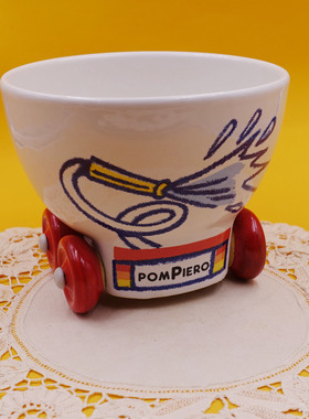 西洋古董意大利80年代卡通陶瓷盘子杯子碗多款选LA CASTELLANA