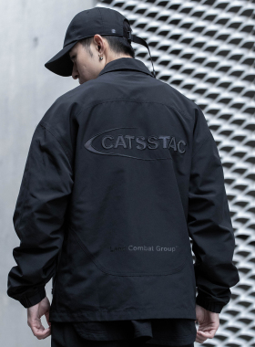 CATSSTAC 20ss春季新款刺绣教练夹克机能风工装外套男潮